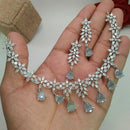 Pooja Bangles American Diamond Necklace Set