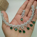 Pooja Bangles American Diamond Necklace Set