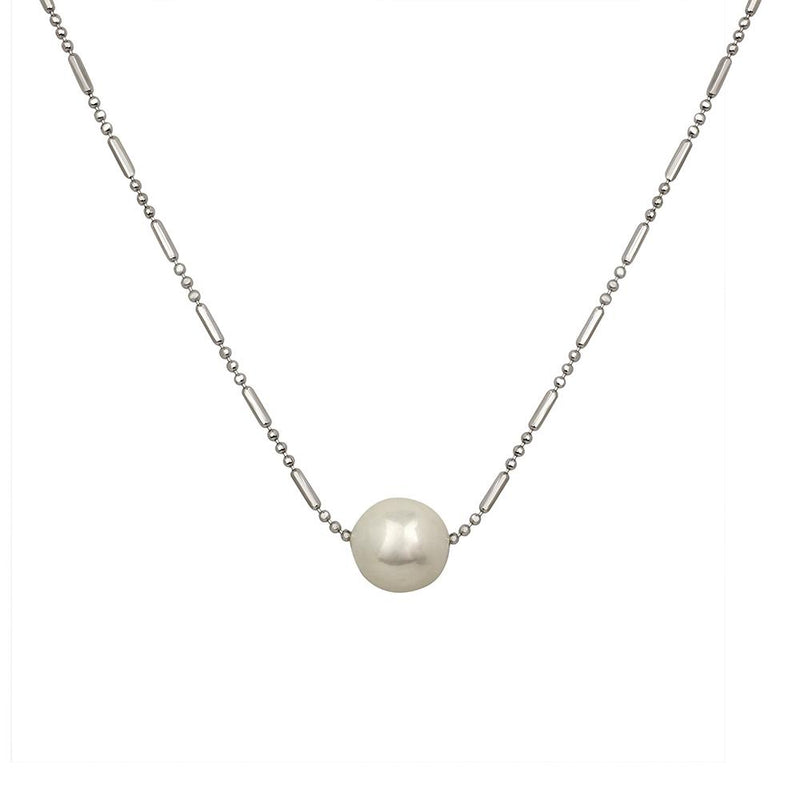 Mahi Artificial Pearl Moon Necklace for Women and Girls (PS1101736R)