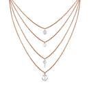 Mahi Latest Design Stylish Fashionable Multilayer Chain Charm Pendants Necklace for Women and Girls (PS1101739M)