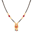 Mahi Adorable Mangalsutra / Tanmaniya with Black Beaded Chain and Crystals for Women (PS1101789G)