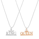 Mahi King Queen Couple Pendant with Chain for Men and Women (PSCO1101758M)