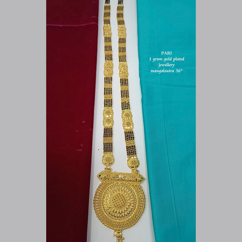 Pari Art Jewellery 1 Gram Gold Plated Long Designer Mangalsutra