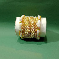 Pooja Bangles Gold Plated Pearl Designer Bangles Set