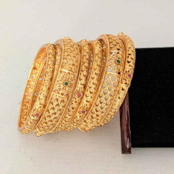 Pooja Bangles Gold Plated Designer Bangles Set