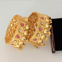 Pooja Bangles Gold Plated Designer Bangles Set