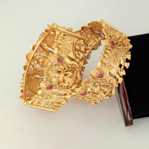 Pooja Bangles Gold Plated Bangles Set