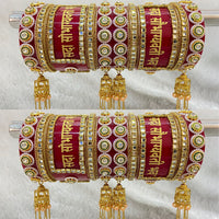 Pooja Bangles Gold Plated Bridal Bangles Set