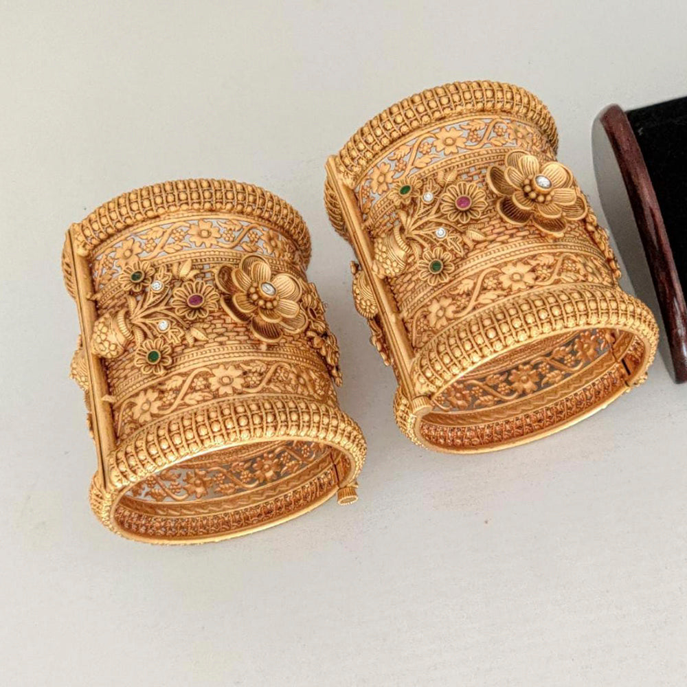 Pooja Bangles Gold Plated Bangles Set