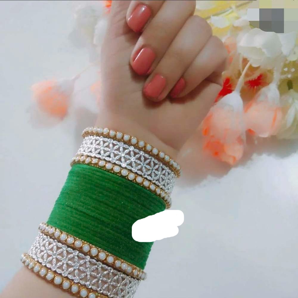 Pooja Bangles Velvet Bangles Set
