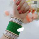 Pooja Bangles Velvet Bangles Set