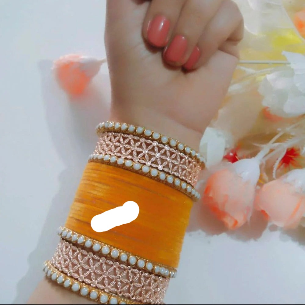 Pooja Bangles Velvet Bangles Set