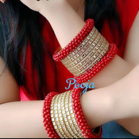 Pooja Bangles Gold Plated Bangles Set