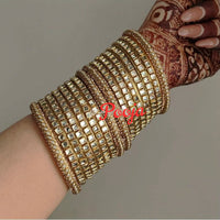 Pooja Bangles Gold Plated Bangles Set