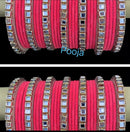 Pooja Bangles Gold Plated Velvet Bangles Set