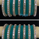 Pooja Bangles Gold Plated Velvet Bangles Set