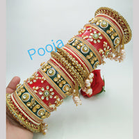 Pooja Bangles Gold Plated Bridal Bangles Set