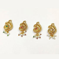 Pooja Bangles Gold Plated Traditional Nose Pin