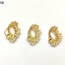 Pooja Bangles Gold Plated Designer Nose Pin