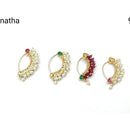 Pooja Bangles Gold Plated Stylish Nose Pin