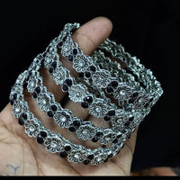 Pooja Bangles Oxidised Stylish Bangles Set