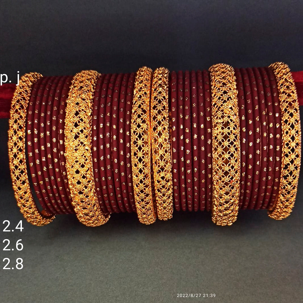 Pooja Bangles Gold Plated Designer Bangles Set