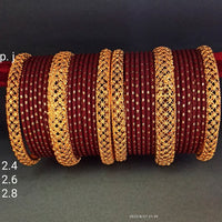 Pooja Bangles Gold Plated Designer Bangles Set
