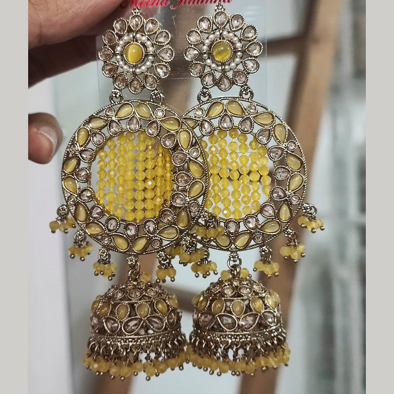 Two layer jhumka - kemp designer earrings for women – Zivara Fashion