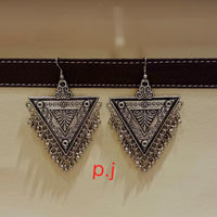 Pooja Bangles Oxidized Plated Dangler Earrings