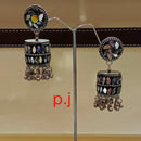 Pooja Bangles Oxidized Plated Dangler Earrings