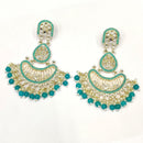 Pooja Bangles Gold Plated Kundan & Beads Dangler Earrings
