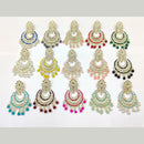 Pooja Bangles Gold Plated Kundan & Beads Dangler Earrings