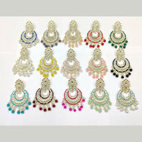 Pooja Bangles Gold Plated Kundan & Beads Dangler Earrings