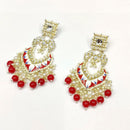 Pooja Bangles Gold Plated Kundan & Beads Dangler Earrings