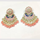 Pooja Bangles Gold Plated Kundan & Beads Dangler Earrings