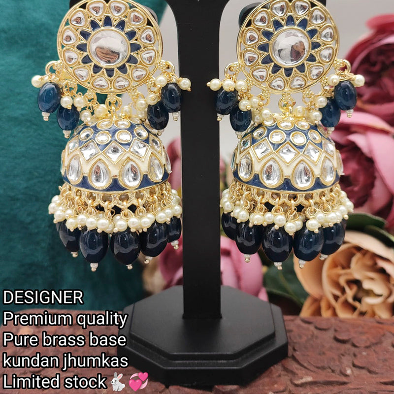 Flipkart.com - Buy JMBW INTERNATIONAL Latest Collection Kundan Jhumka  earrings for Girls and Woman (Gold Color) Alloy Jhumki Earring Online at  Best Prices in India