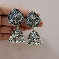 Pooja Bangles Oxidised Jhumka Earrings