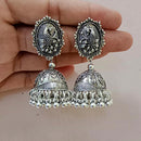 Pooja Bangles Oxidised Jhumka Earrings