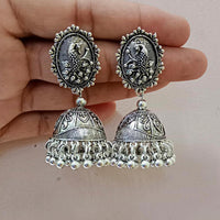 Pooja Bangles Oxidised Jhumka Earrings