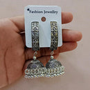 Pooja Bangles Oxidised Jhumka Earrings