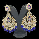 Pooja Bangles Gold Plated Kundan And Meenakari Earrings