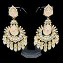 Pooja Bangles Gold Plated Kundan And Meenakari Earrings