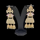 Pooja Bangles Kundan & Meenakari Earrings