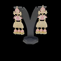 Pooja Bangles Kundan & Meenakari Earrings