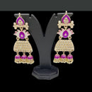 Pooja Bangles Kundan & Meenakari Earrings