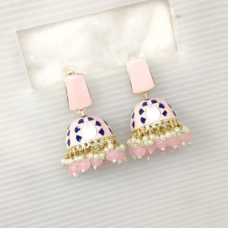Pooja Bangles Meenakari Beads Jhumki Earrings