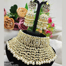 Pooja Bangles Gold Plated Kundan & Pearl Choker Necklace Set