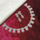 Pooja Bangles Gold Plated American Diamond Necklace Set