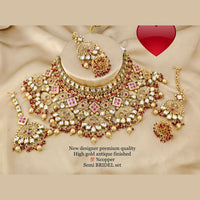 Pooja Bangles Gold Plated Designer Choker Necklace Set