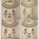 Pooja Bangles Gold Plated Austrian Stone Choker Necklace Set